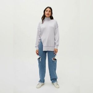 Urban Outfitters Purple Alabaster Womens Waffle Knit Turtleneck